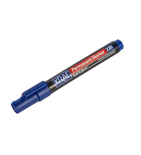 KRAF 220 PERMANENT MARKER YUVARLAK UÇ - MAVİ