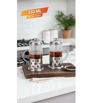 French Press - Filtre Kahve Ve Bitki Çayı Demliği 350 ml 2-adet