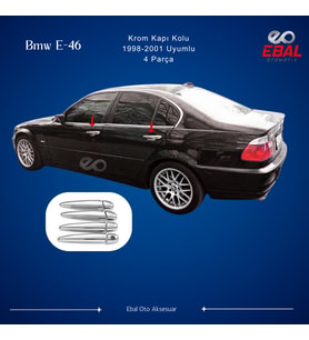 BMW 3 seri E46 Krom Kapı Kolu 4 Kapı 1998-2001 P. Çelik