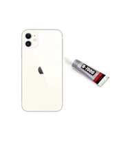 iPhone 11 Arka Pil Kapağı ve Yapıştırıcı Hediye (Beyaz)
