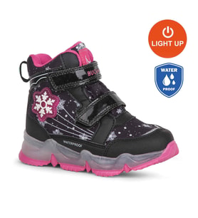 Buckhead 3034 Snowy WATERPROOF-IŞIKLI Anatomik Çocuk Bot Siyah