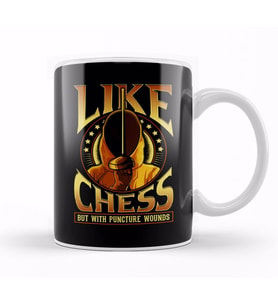 Like Chess But With Puncture Wounds Funny Fencing Kupa Bardak Porselen