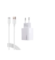AM18 ECO Bundle 18W Hızlı Şarj Cihazı + Micro USB Kablo , QC 3.0 Destekli (Beyaz)