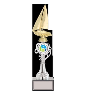 ODAK KUPA - Figürlü Kupalar - Yelken Figürlü Kupalar FG-034 B - 39 cm