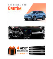 BYD SEAL U DM (2024-SONRASI) Uyumlu Torpido Koruma Örtüsü Oto Kılıfı - Siyah Kırmızı