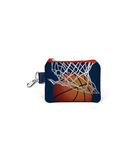 Coral High Kids Lacivert Turuncu Basketbol  Desenli Bozuk Para Çantası 21798