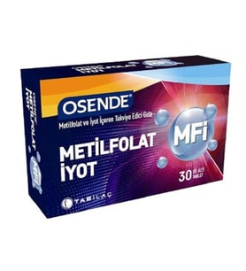 Osende MFI Metilfolat İyot 30 Tablet