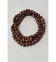 99 LU 6 MM KAHVERENGİ YILDIZ TAŞI DOĞALTAŞ KOLYE, BİLEKLİK, TESPİH