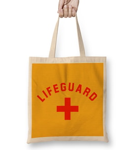 Baywatch Lifeguard Red Bez Çanta Uzun Saplı