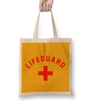 Baywatch Lifeguard Red Bez Çanta Uzun Saplı