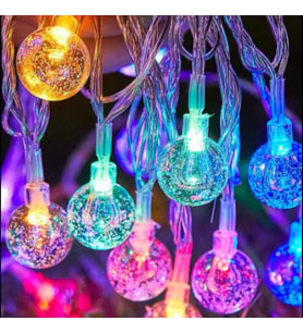 3 M 20 Led Kristal Top RGB Pilli MZ-308