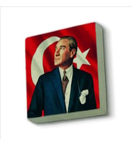 Atatürk Baskılı Doğaltaş  Magnet(KRT-099)Buzdolabı Süsü