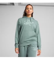 Puma SCRIPT Comfort Hoodie Kadın Yeşil Spor Sweatshirt - 684983 30