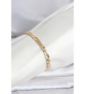 CM 14K Gold Renk Kalın Zincir Model Kadın Bileklik