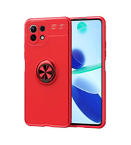 Xiaomi Mi 11 Lite Kılıf Range Yüzüklü Silikon - Kırmızı