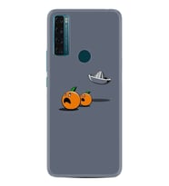 Tcl 20 Se Kılıf Excode Desenli Silikon Kılıf Excode Orange Escape 1374