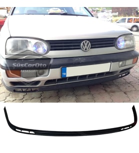 Vw Golf 3 1991-1998 Uyumlu Üniversal Laguna Lip Esnek Ön Lip 2 Parça Tampon Altı Dil Karlık Ön Ek