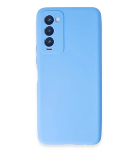 Newface Tecno Camon 18 Kılıf First Silikon - Mavi