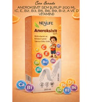 Aneroksivit Sem Şurup 200 Ml (C, E, B1, B2, B3, B5, B6, B9, B12, A ve D Vitamini)