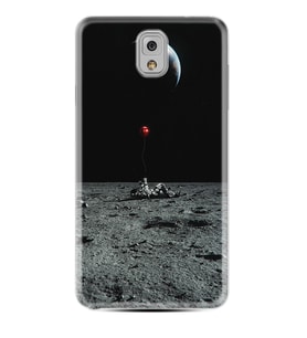 Samsung Note 3 4 5 8 9 20 Ultra 10 Lite Kılıf Desenli Silikon Astronoot Red Baloon 1608