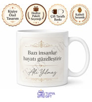 Özel Mesaj Yazılı Baskılı Kupa Bardak Hediye Kişiye Özel Tasarım