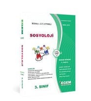 Egem Eğitim Yayınları Güncel Egem Yayınları Sosyoloji 3.sınıf 6.yarıyıl Konu Anlatımlı Çözümlü Soru Bankası "bahar" (Çok Renkli)