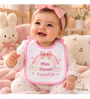 Kız Bebek Mama Önlüğü – Kişiye Özel Mirellora