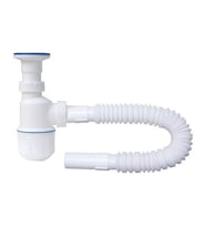 Arçe Taslı Körüklü Lavabo Evye Sifonu