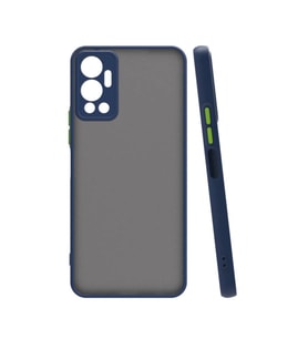Vendas İnfinix Hot 12 Uyumlu Mara Serisi Arkası Mat Renkli Hux Silikon Kılıf (Lacivert)