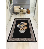 Modern Desenli Dijital Baskı Kaymaz Taban Halı H0174