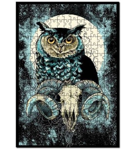Cakapuzzle Baykuş Köç Burcu Puzzle Yapboz MDF (Ahşap) (120 Parça)