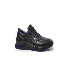 Pierre Cardin 649405 Erkek Spor Ayakkabı - SİYAH MAVİ