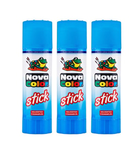 Stick Yapıştırıcı Nova Color Katı Yapıştırıcı 10 gr 3 Adet  (Beyaz)