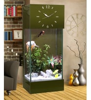 Led Işıklı Saatli Kule Akvaryum Seti