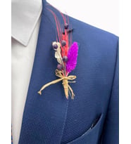 Brianze Mor Çok Renkli Canlı Damat Çiçeği