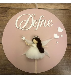 Kişiye Özel  Peri Kızlı Kapı Süsü