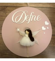 Kişiye Özel  Peri Kızlı Kapı Süsü