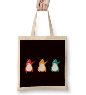 Retro Dabbing Guinea Pigs Rodent Pet Animal Lover Bez Çanta Uzun Saplı