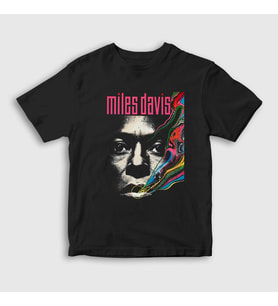 Presmono Unisex Çocuk Siyah Colors Miles Davis T-Shirt 446729tt