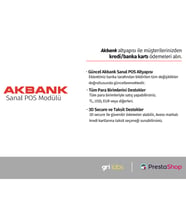 PrestaShop - Akbank Sanal POS Modülü