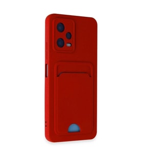 Note 12 4g Kılıf Kelvin Kartvizitli  - Kırmızı