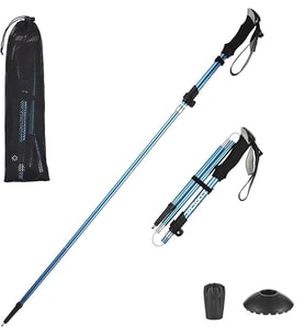 Monozone Katlanabilir Yürüyüş Batonu Kayak Batonu Hafif Alüminyum Trekking Tırmanma Baston Kamp