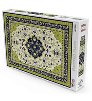 Nova Puzzle 1000 Parça Yeşil İran Halı Deseni Puzzle
