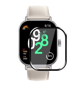 Sneezy Xiaomi Redmi Watch 4 Uyumlu Polymer Temperli Nano 0.5 mm Watch Ekran Koruyucu