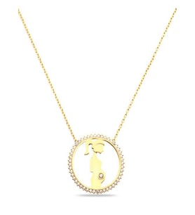 ANNE 925 AYAR GÜMÜŞ KOLYE (Gold)
