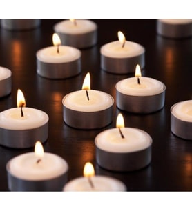 Pazariz  T-Light Mum Beyaz Renk Tea light Mum 25 li