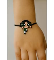 Powerpuff Girls Buttercup Figürlü Ayarlanabilir Unisex Bileklik – Eğlenceli Tasarım