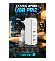 30W Type-C Hızlı Şarj Cihazı – QC 3.0 Destekli, 1-5 Saat Zamanlayıcılı Çoklu Port