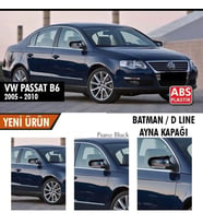 Drs Tuning Passat Uyumlu B6 (2005-2010) Batman Yarasa Ayna Kapağı (Parlak Siyah)