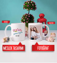 Çocuk Gelişimi Uzmanı Kupa Bardak Fotoğraflı